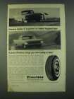 1959 Firestone Rubber-X Tires Ad - Rubber-X surpasses car makers' Tests