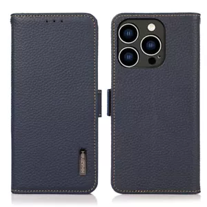 Custodia portafoglio pieghevole tascabile in vera pelle di lusso per iPhone 14 15 16 Pro Max - Foto 1 di 16
