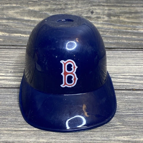 Vintage Laich Miniature Plastic Baseball Helmet Boston Red Sox  Blue 2.5" Cover