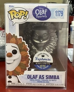 1/50 Funko Pop #1179 Diamante Platino Disney Olaf come Simba Funhouse Esclusivo - Foto 1 di 9