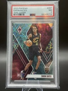 2023-24 Phoenix Basketball Teal Lazer Phoenix #287 Emoni Bates (RC) PSA 7 - Picture 1 of 2