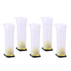 5x Beekeeping Queen Bee Rearing Cell Hair Roller Cages Holder Fixture Tool Cup