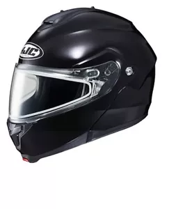 HJC Modular Snowmobile Helmet DualLens Shield C91SN Gloss Black size Medium - Foto 1 di 1