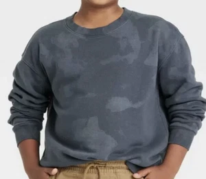 art class Boys' Crew Neck Fleece Pullover Sweatshirt Dark Blue XL 16 NWT - Picture 1 of 8