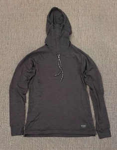 Beyond Clothing Hoodie Mens Medium Long Black Grid Fleece Tech Face K022120REL - Picture 1 of 12