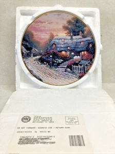 Thomas Kinkade Olde Porterfield Tea Room, Knowles Plate (BRAND NEW) - Picture 1 of 6