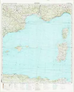 Mappe topografiche militari sovietiche russe - BARCELLONA (Spagna), 1:1M, ed.1988, PVO - Foto 1 di 7