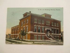 Newton Kansas Postcard YMCA Building 1911 KS - Picture 1 of 2