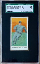 1909 NADJA CARAMELS E92 ROGER BRESNAHAN (HOF) SGC 60 EX 5++FREE SHIPPING!