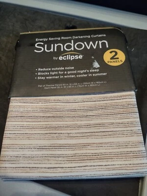 Sundown By Eclipse Room Darkening Dawson 30" X 63" 2 Count Panels - Image 1 of 4