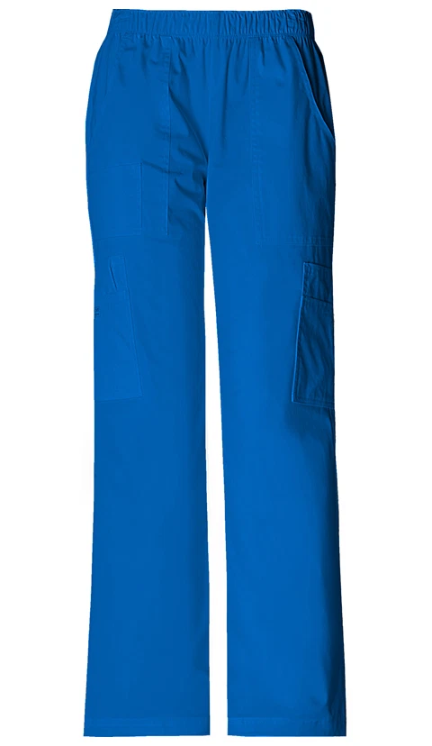 Cherokee Workwear Blue Cargo Scrub Pants Men's Size Medium Tall
