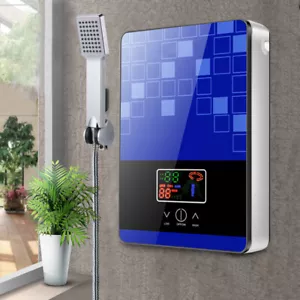 Elektrisch Warmwasser Durchlauferhitzer Tankless Bad Dusche Warmwasser Satz hot - Bild 1 von 19