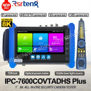 Probador de cámara IP RSSRTENG 8K 7" 4K prueba de CCTV AHD CVI TVI SDI VGA HDMI TDR OPM VLS - Imagen 1 de 12