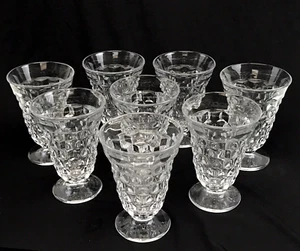 Set Of 8 Fostoria American Clear Footed Flared Rim Water Iced Tea Glasses 5 3/4" - Picture 1 of 10