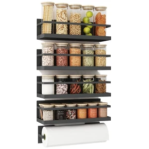 Magnetic Spice Rack for Refrigerator Magnetic Fridge Shelf for Kitchen Spice ... - Picture 1 of 6