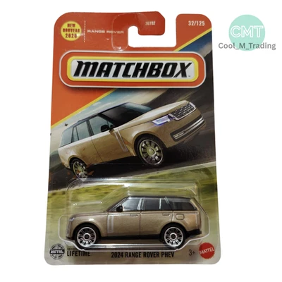 Range Rover PHEV dorado #32/125-1:64 Mainline 2025 Matchbox -2024 nuevo Foto 1 de 4