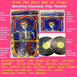 Grateful Dead - DBL Vinyl LP 1971 - G/fold -  K66009 - First Pressing - VG+/EX - Picture 1 of 21