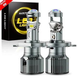 AUXITO H4 LED Projector Lens LED Headlight Bulbs 6500K White Hi Low Beam 50000LM - Bild 1 von 16