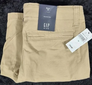 Gap Kids Boys Khaki Flat Front Shorts Adjustable Waist - NWT - Picture 1 of 5