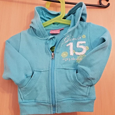 Jacke mit Kapuze Mädchen hellblau 74/80 Impidimpi Girls Collection - Bild 1 von 4