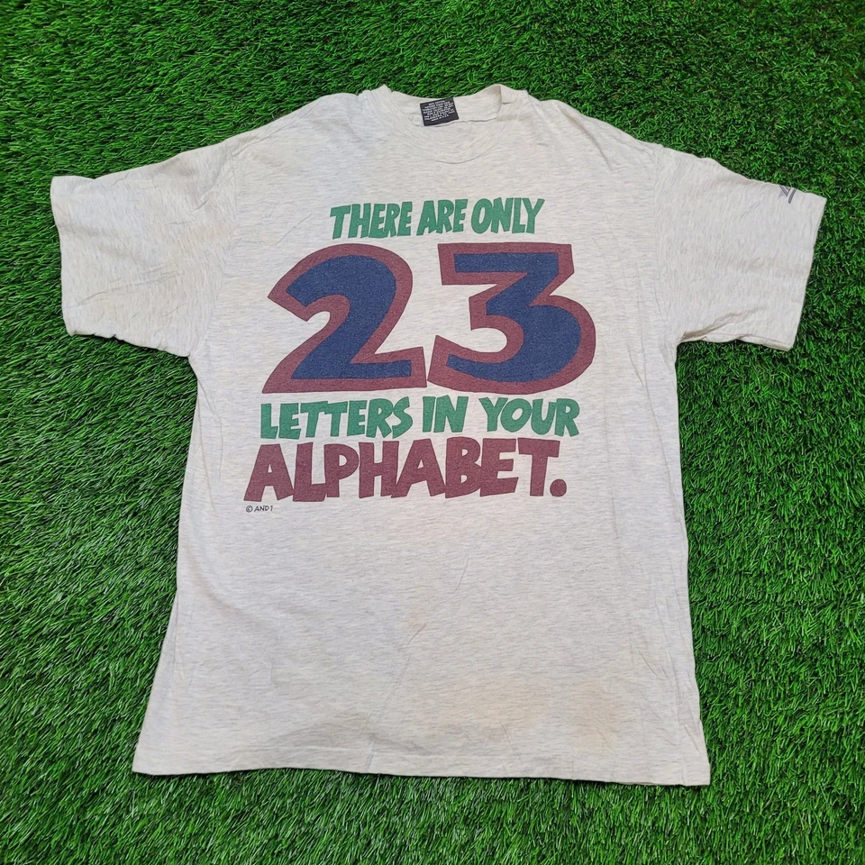 Vintage 90s AND 1 Trash Talk Tee Mens M USA Streetball Basketball  - Image 1 of 4