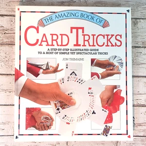 The Amazing Book Of CARD TRICKS By Jon Tremaine Hardcover 1994 - Foto 1 di 7