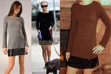 VESTIDO DE LANTEJOULAS MARROM LAVANDA VERA WANG US$ 580 TAMANHO 2 - Imagem 1 de 1