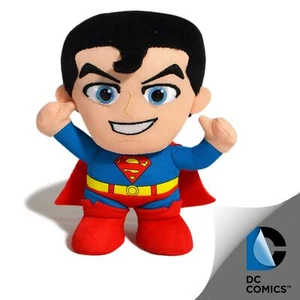 DC COMICS SUPERMAN BLUE RED SUPERHERO KIDS FUN PLUSH TOY 15cm **FREE DELIVERY** - Picture 1 of 3
