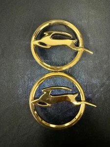 1963 Chevy Impala Quarter Panel Emblems 24k Gold Plated - Picture 1 of 1