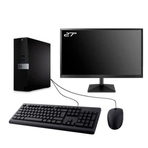 PC Dell Optiplex 7040 SFF Bildschirm 27 " Intel I7-6700 RAM 8Go SSD 240Go W11 - Bild 1 von 6