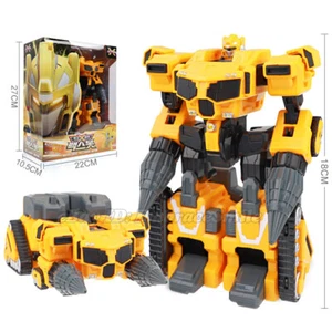MINIFORCE X MAXBOT Yellow Ranger Transforming Robot Drill Machine Car Toy 7" - Picture 1 of 6