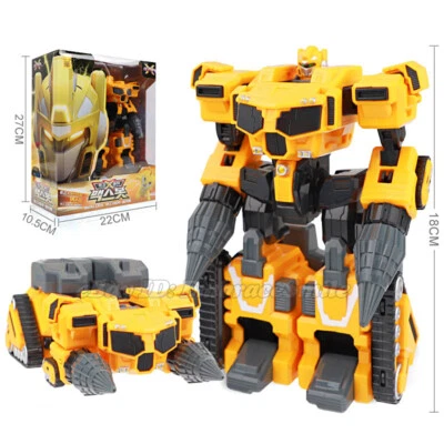 MINIFORCE X MAXBOT Yellow Ranger Transforming Robot Drill Machine Car Toy 7" - Image 1 of 4