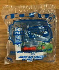 2019 McDonalds TOY STORY 4 Happy Meal Toy REX AND TRIXIE'S HAMMER TIME #9