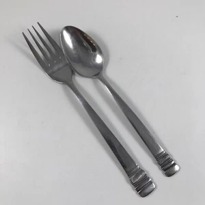 NORTHLAND Oneida "SWEDISH DELIGHT" Stainless 1 TEASPOON & 1 SALAD FORK - Picture 1 of 2