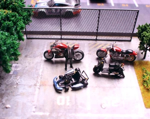 3D PRINT 1/64 motorcycle motorbike fit 1:64 figure car Mini Sand Micro scene - Picture 1 of 41