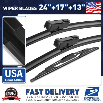 Set Of 3 OEM Windshield Wiper Blades 24" 17" 13" For Chevrolet Equinox 2010-2011 - Image 1 of 4