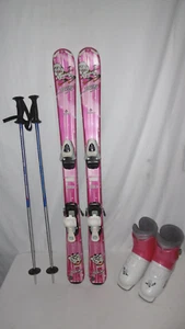 TECNO " SKITTY " SKI JUNIORINNEN ALLROUND CARVER 110 CM + SKISCHUHE GR: 36 SET. - Bild 1 von 6