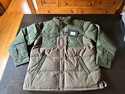 Camisa de plumón Filson, mediana, verde nutria, primera de fábrica, #20285039, nueva con etiquetas Foto 1 de 4