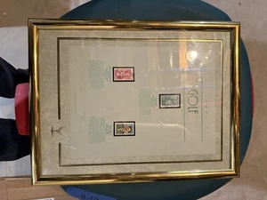 “The Stamps of Golf” Framed 1990 Texas Stamps - Limited Edition 981/5000 - Picture 1 of 5
