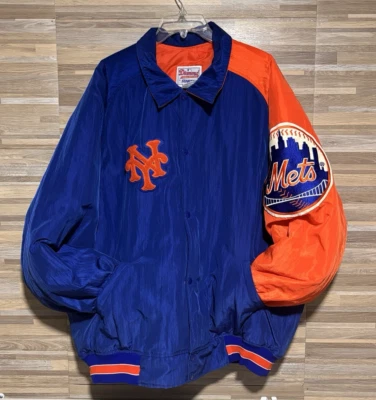 RARO New York Mets Custom Starter Jacket XXL Masculino Azul Antigo EUA OOAK D'urso 76 - Imagem 1 de 4