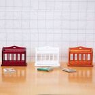 Mini Simulated TV Cabinet Round Coffee Model  1/12 Doll House Decoration
