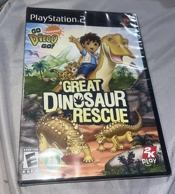 Go, Diego, Go Great Dinosaur Rescue (Sony PlayStation 2, 2008) CIB Complete 2K - Image 1 of 2