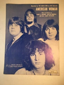 The Guess Who, spartiti American Woman, 1969 Randy Bachman, RCA Records - Foto 1 di 12