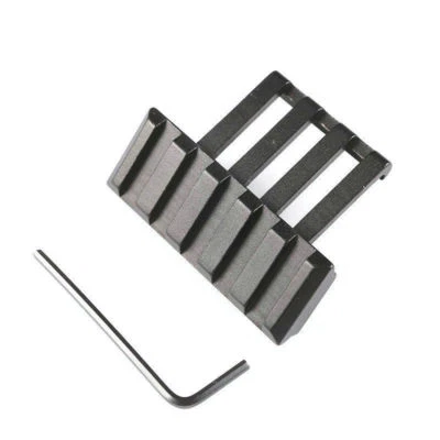45 Degree Offset Angle Rail Mount 5 Slots Low Profile w/ Picatinny Adapter - Image 1 of 4
