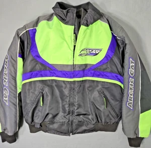 arctic cat snowmobile jacket womens Large double lined insulation purple/green - Picture 1 of 16
