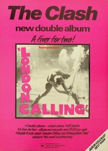 1979 The Clash "London Calling" U.K. Album Release Reproduction Promo Ad Print - Picture 1 of 1