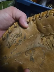 Guanto da baseball vintage Rawlings prima base Willie Stargell modello autografo cm 25 - Foto 1 di 9