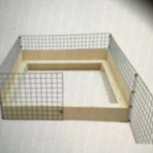 Whelping Box Pen 1m x 1m with Pig Rails Puppies Puppy Cage With Opening Front - Picture 1 of 2
