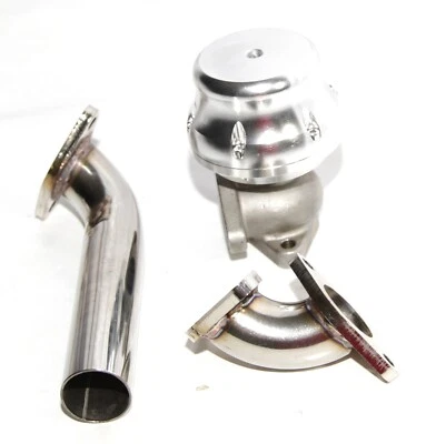 PLATA EXTERNA 35/38MM ADJ. Turbo Wastegate + tubo de descarga + adaptador de entrada de codo Foto 1 de 4