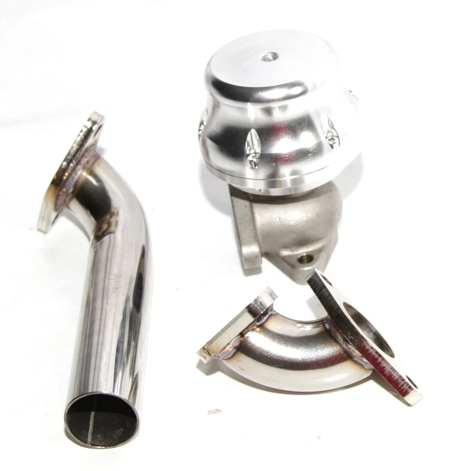 PLATA EXTERNA 35/38MM ADJ. Turbo Wastegate + tubo de descarga + adaptador de entrada de codo Foto 1 de 4